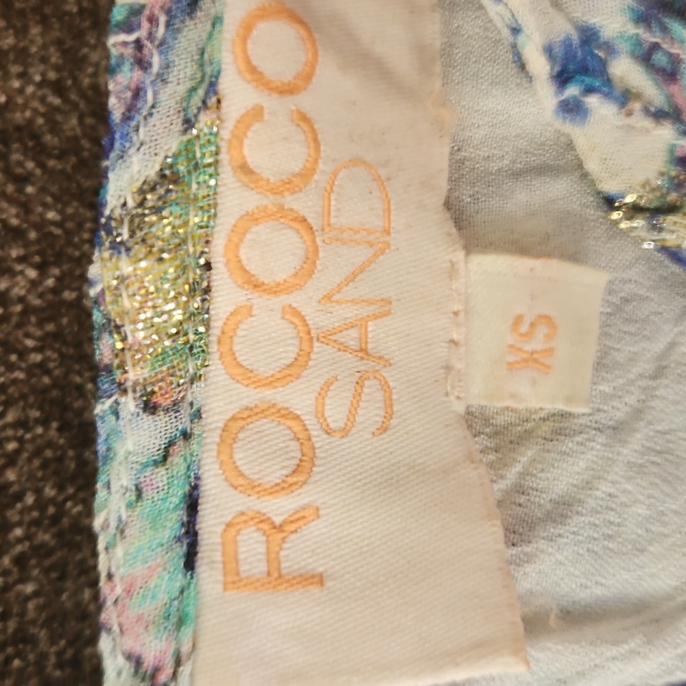 Rococo Sand Multicolor Patterned Fabric - image 5